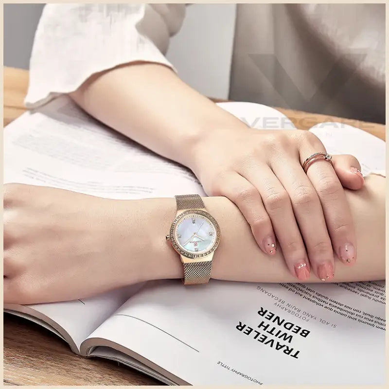 Relógio Feminino De Luxo ’’Cristal’’ Relógio